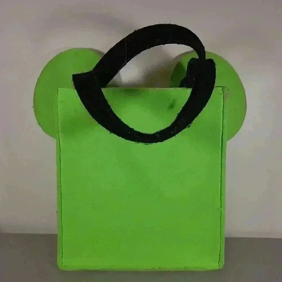 Disney Mickey Mouse Felt Trick or Treat Candy Bag Glow in the Dark Halloween - Picture 2 of 6